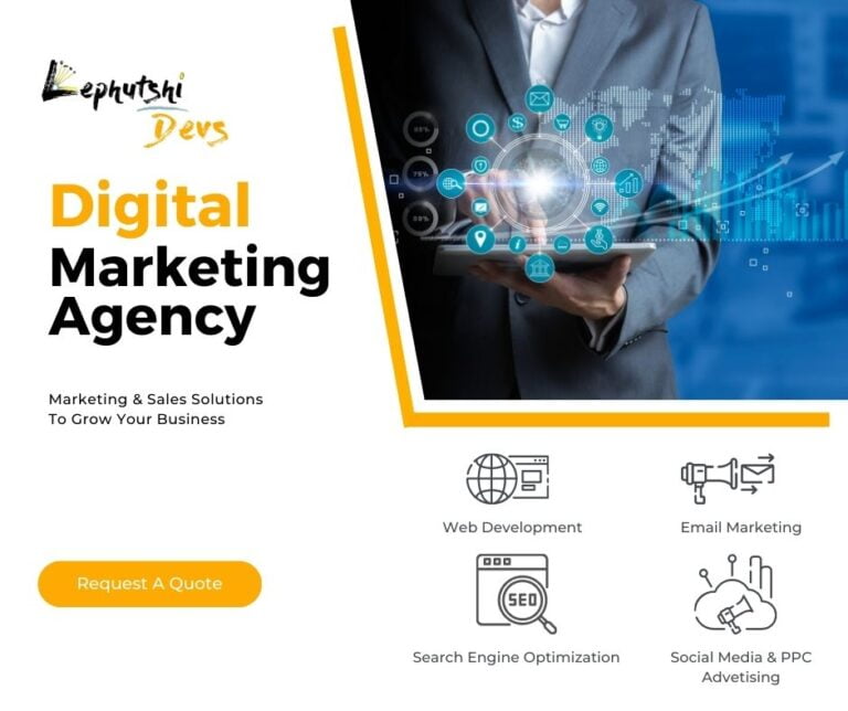 Lephutshi Developers Botswana Marketing Agency Services Flyer