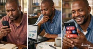 Marketing pivot strategy showing Botswana business switching from SMS to social media