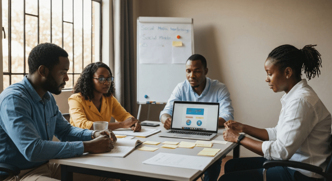 Botswana-based team developing social media marketing strategies