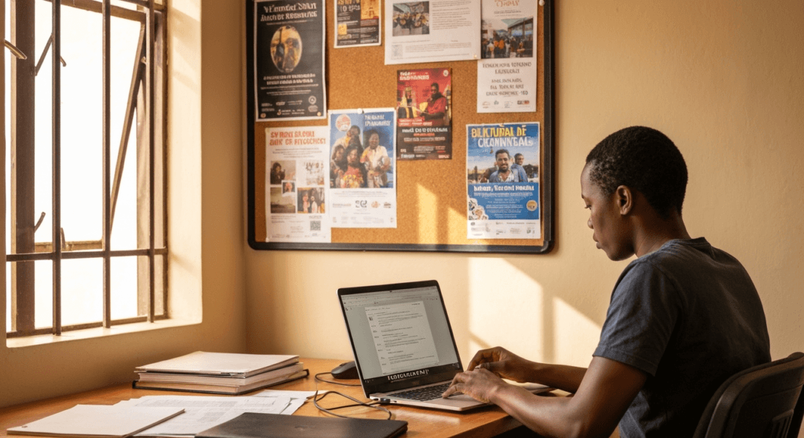 Composing culturally relevant email content in a Botswana SME setting.