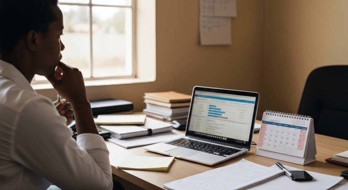 Botswana business owner evaluating options for website development