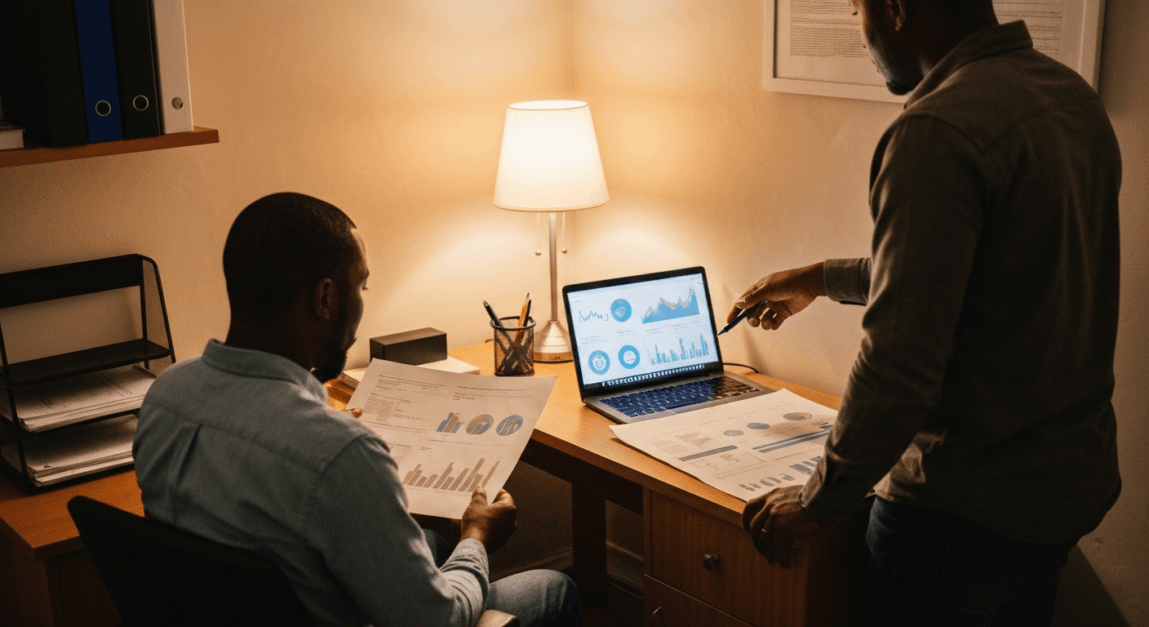 Marketers in Botswana using the Skyscraper Technique to analyze content and optimize backlinks.