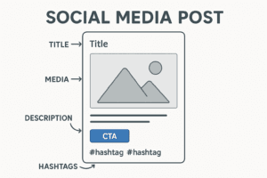 SEO optimized social media post structure
